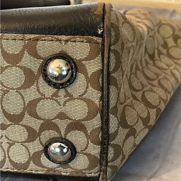 Coach 19920 Legacy Signature Striped Rory Satchel *Vintage EUC* - Picture 11 of 14